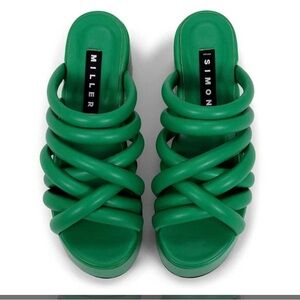 Simon Miller * New without box * green strap clog platform sandal